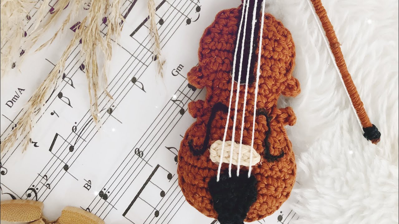 Violino amigurumi/como fazer um violino de crochê