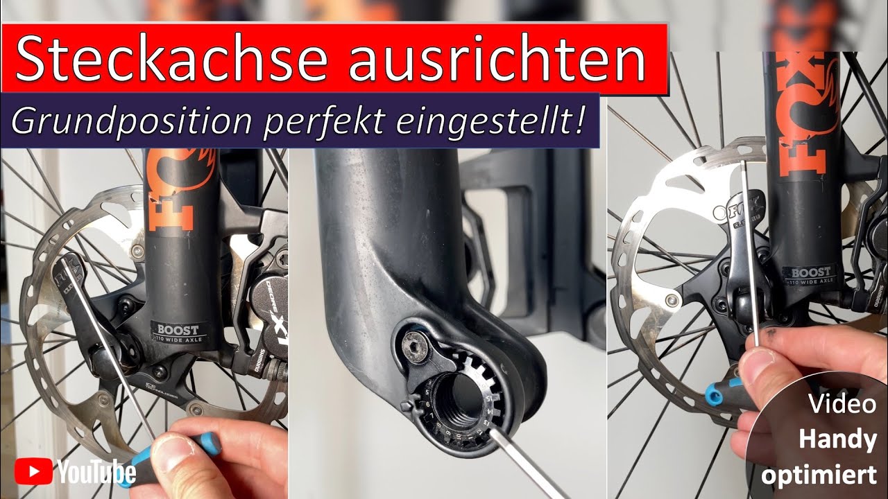 FOX Steckachse ausrichten &ndash; Grundposition perfekt eingestellt! (Video hochkant)
