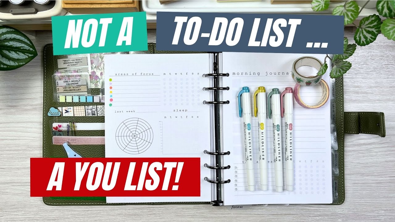 🔴 A Planner Spread for YOU — Not Tasks or To-Dos! | Plan With Me