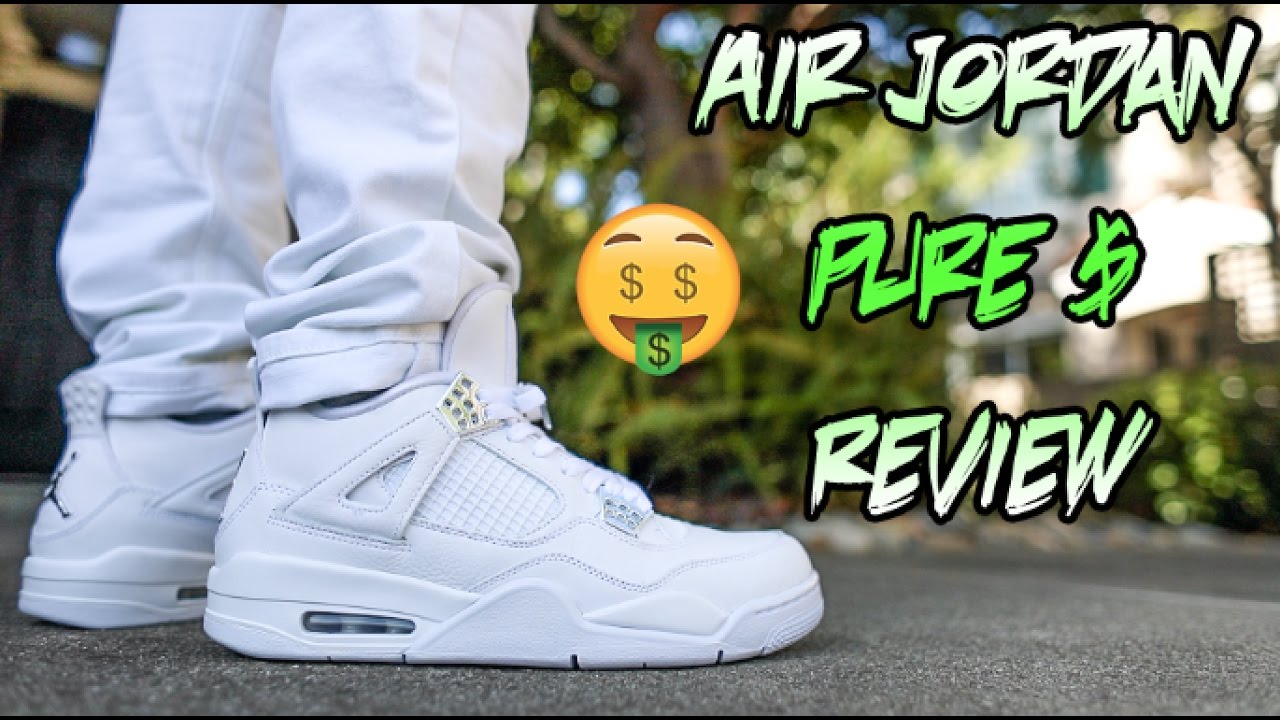 2017 AIR JORDAN 'PURE MONEY' 4 REVIEW + ON FEET!!!