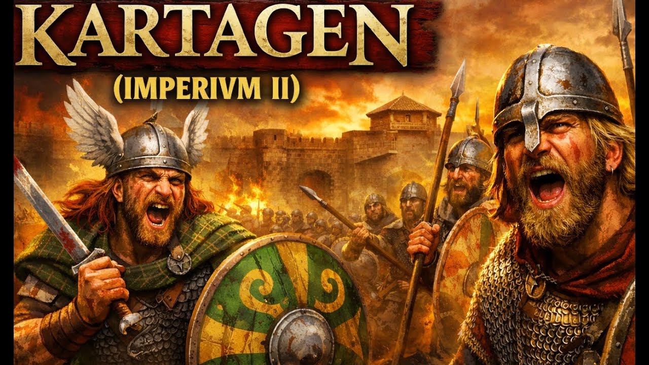 Random map 6v1v1 with the Gauls - Kartagen