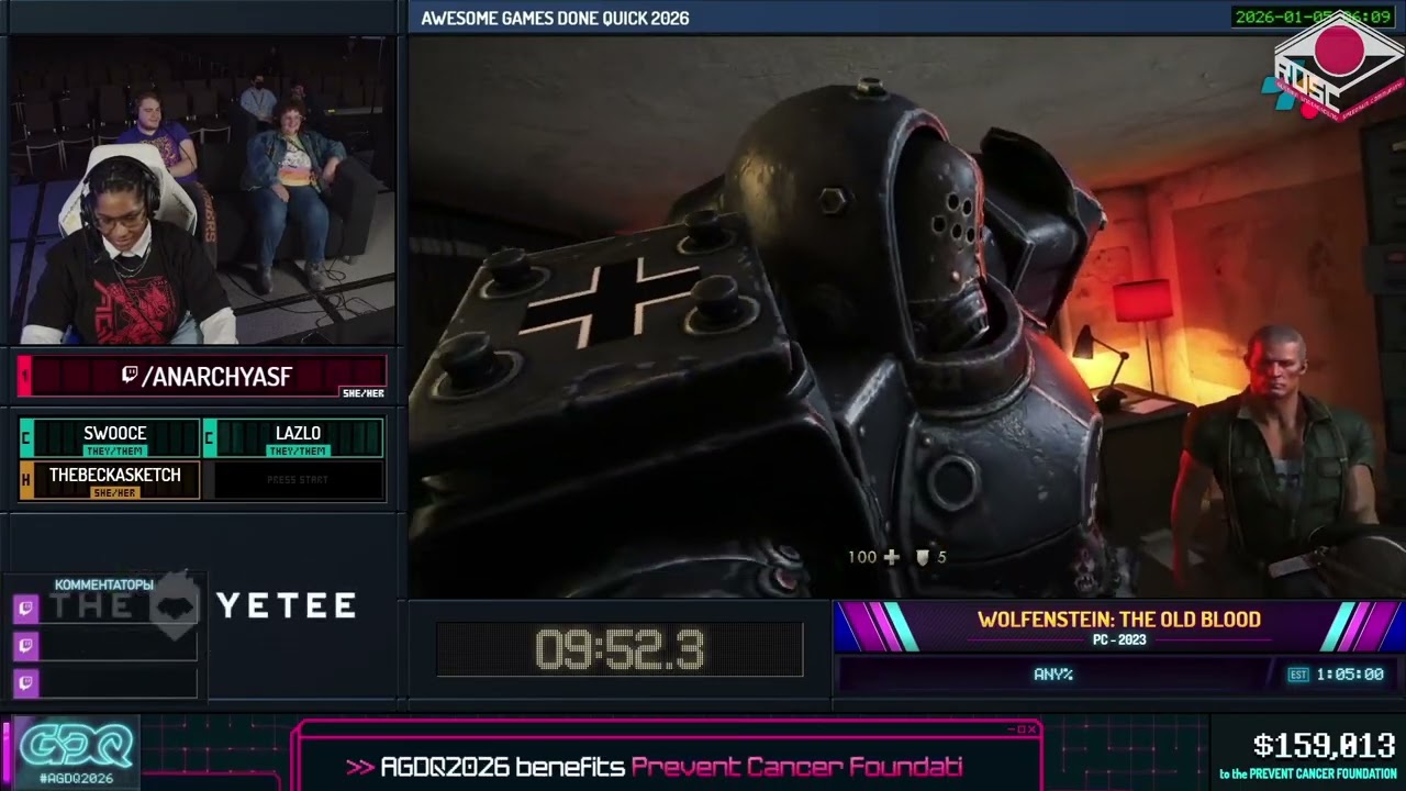 [RU] Wolfenstein: The Old Blood [Any%] от @anarchy - #AGDQ2026