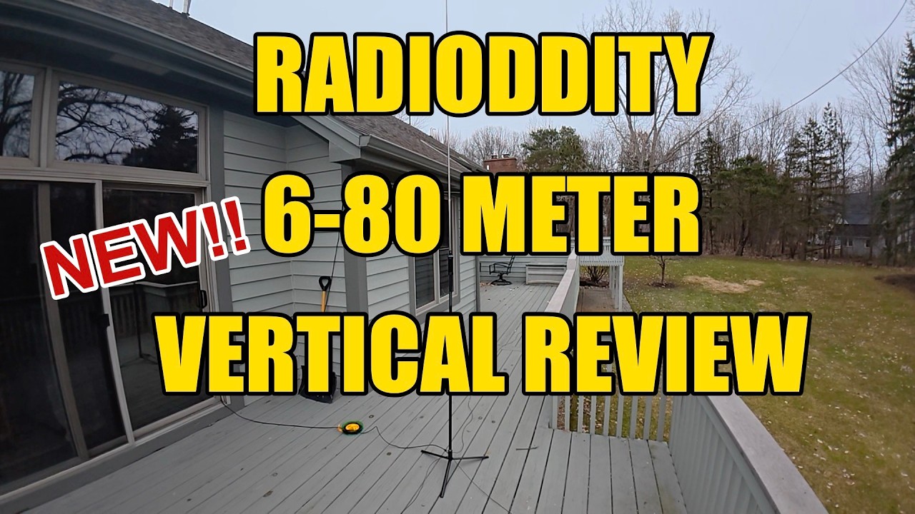 NEW: Radioddity 6-80 Meter Portable Vertical HF-010