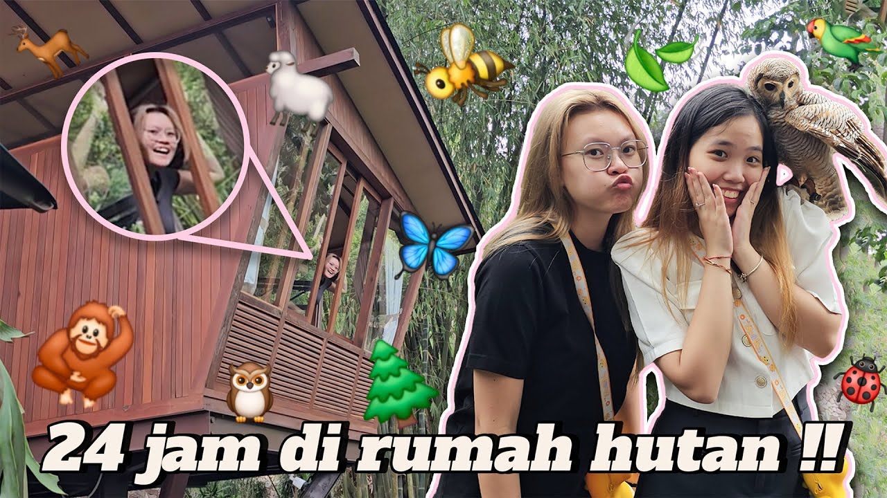 Kita jadi MONYET GILA di HUTAN !! Seharian di rumah pohon sama LenLen ?!! 🌲🐒🦗