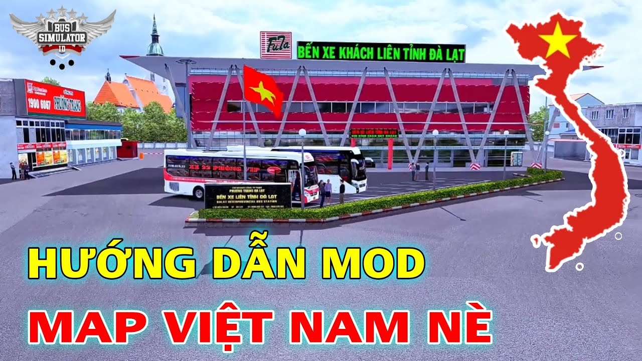 Hướng Dẫn Mod Map Việt Nam Đường Bên Phải Sài Gòn trong game Bus Simulator Indonesia