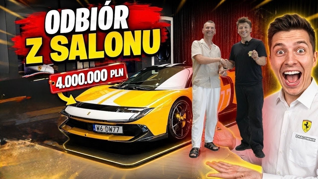 💰Dawid kupił swoje wymarzone Ferrari 849 Testarossa za 4 MLN PLN! *odbi&oacute;r z salonu*