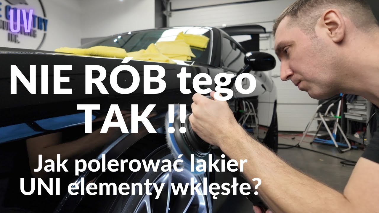 Zrób to tak! Jak wypolerować poprawnie czarny lakier !! carDNA  wklęsły trudny element do polerki