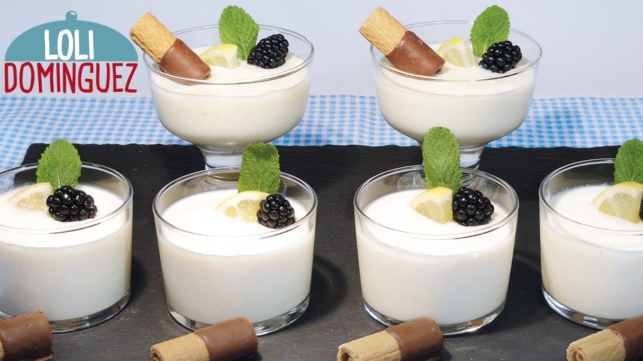 Mousse de lim&oacute;n (Solo 3 ingredientes) No creer&aacute;s lo f&aacute;cil, r&aacute;pido y rica que est&aacute;. Loli Dom&iacute;nguez