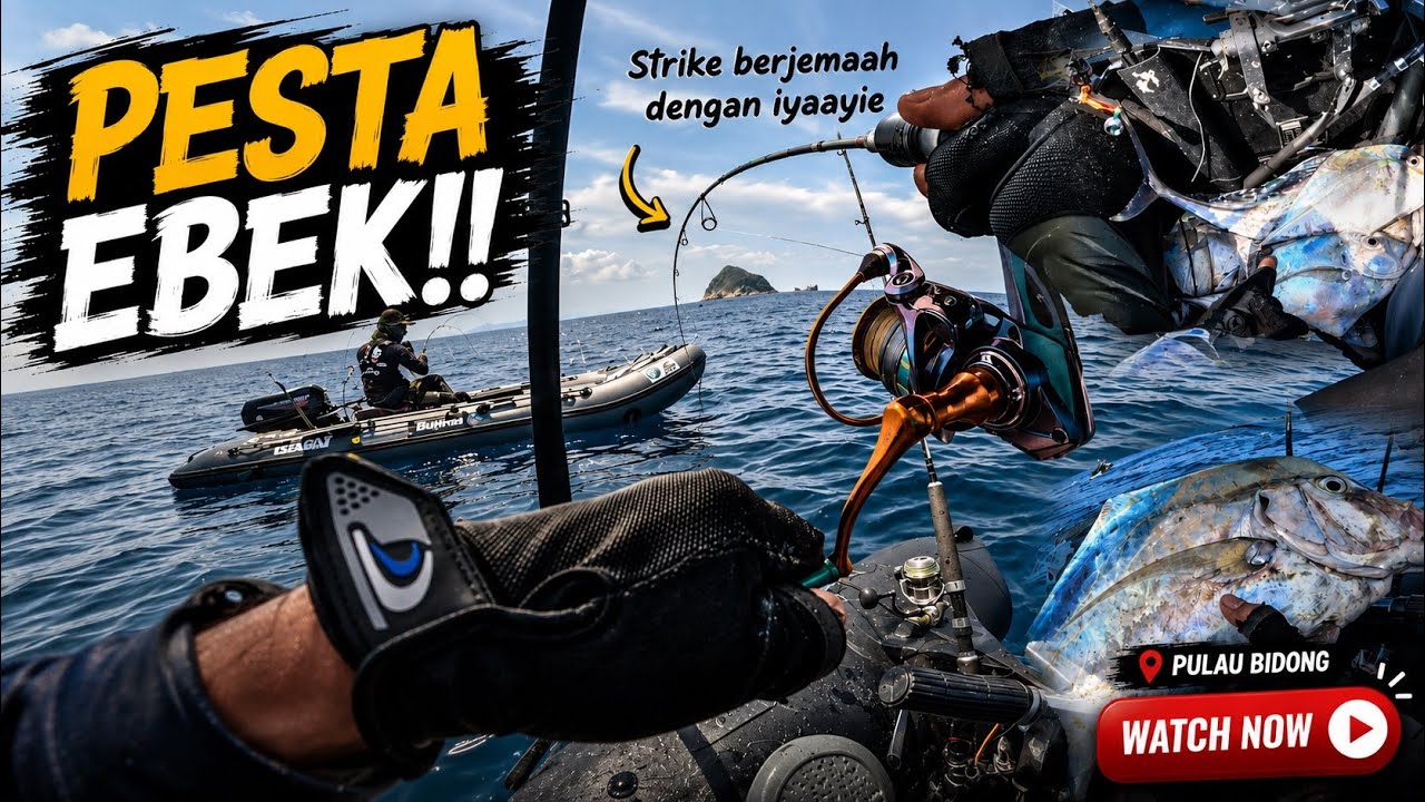 ‘Pesta Ebek’ plan lain tapi lain jadinya.. Inflatable boat fishing [DFV21]