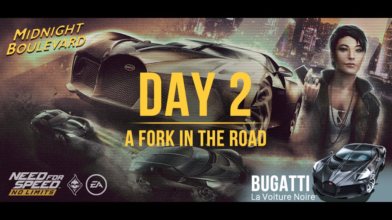 NFS:NoLimits | Midnight Boulevard (Bugatti La Voiture Noire) - Day 2 (A Fork In The Road)