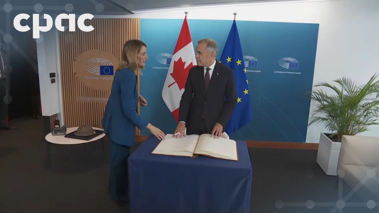 PM Mark Carney meets with European Parliament President Roberta Metsola &ndash; September 16, 2026