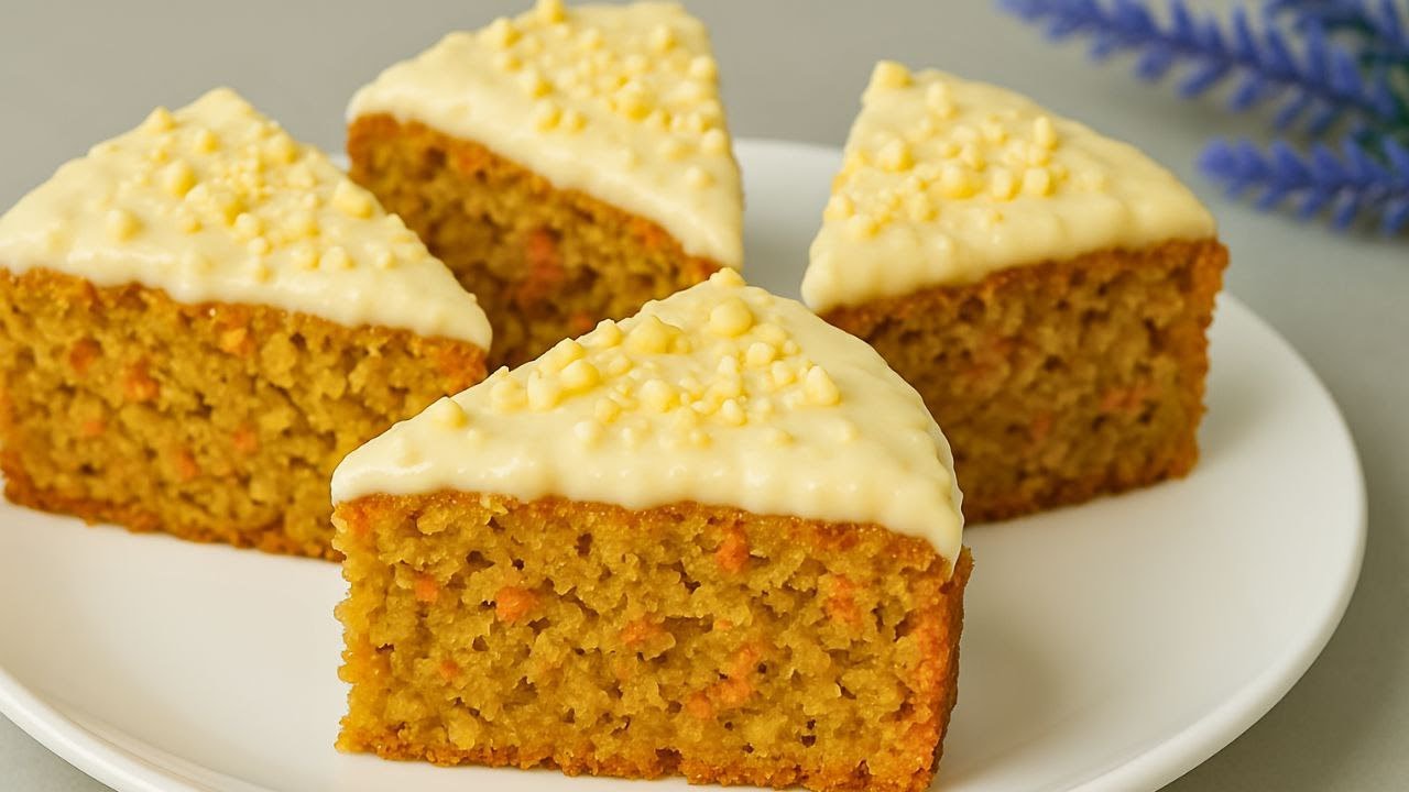 Healthy Oatmeal Cake with Banana and Carrot No Sugar, No Flour Recipe!