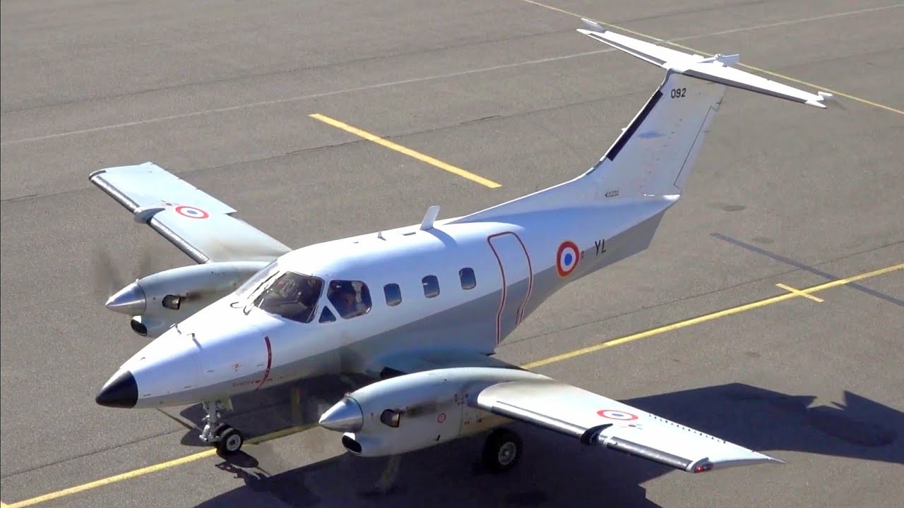 *RARE* Embraer 121 Xingu | French Air Force | Landing and Takeoff at Nancy Essey Airport