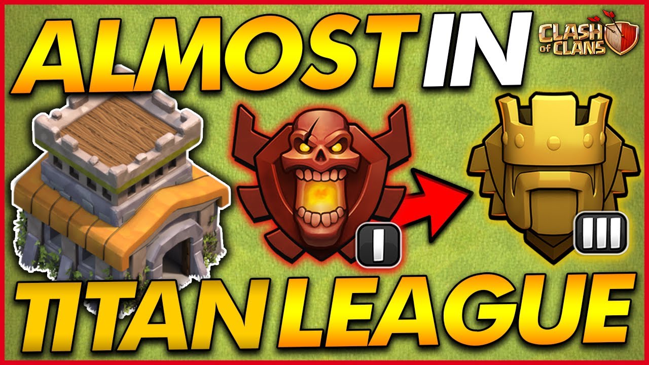 ALMOST REACHING TITAN LEAGUE AS A TH8!! | Trophy Push - Town Hall 8