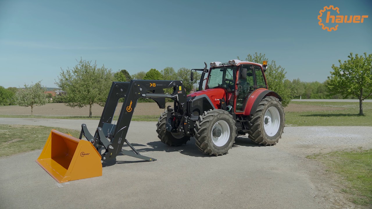 Hauer Frontlader abstellen TBS-2 / Connect and disconnect front loader TBS-2