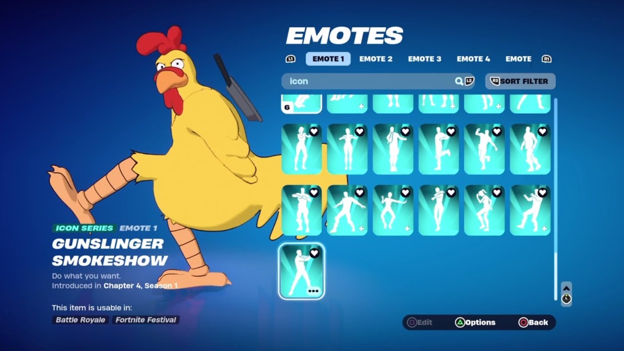 Fortnite THE GIANT CHICKEN Emoting & Dancin💃 ICON SERIES Emotes