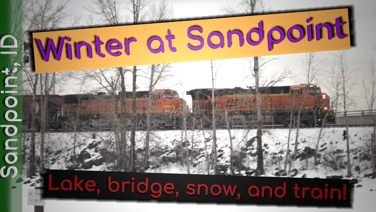 Railfanning winter at Sandpoint, Idaho