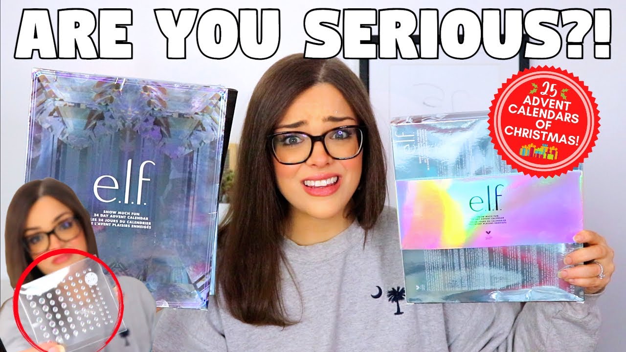 HUGE RIP OFF?! NO VALUE?! Unboxing 2 E.L.F Advent Calendars (25 Advent Calendars of Christmas 1&2)