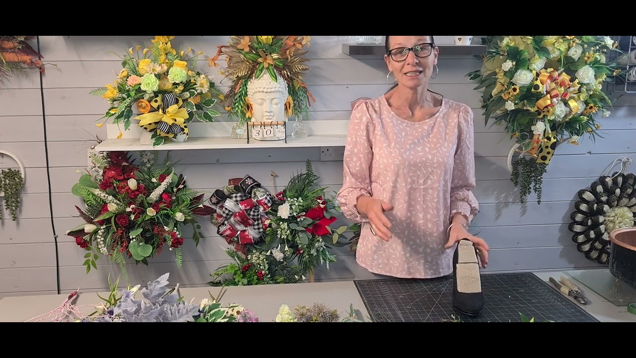 The Flower Patch 🌼 Artificial Shoe Arrangement. Tutorial