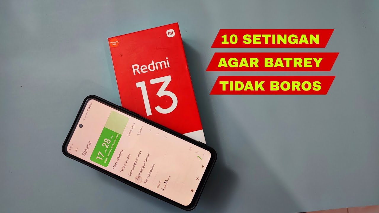 cara atasi batrey boros redmi 13