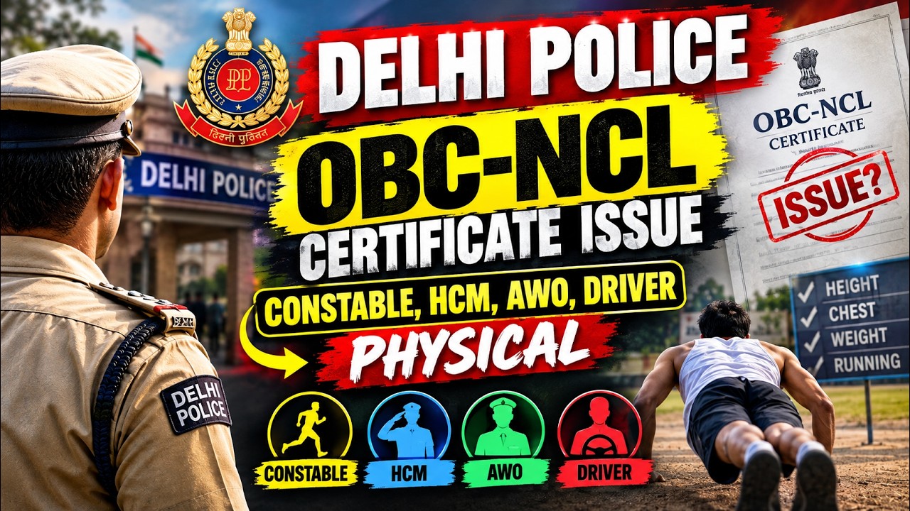 Delhi Police OBC-NCL Certificate REJECTED? Shocking Truth for Constable, HCM, AWO & Driver | Mock101