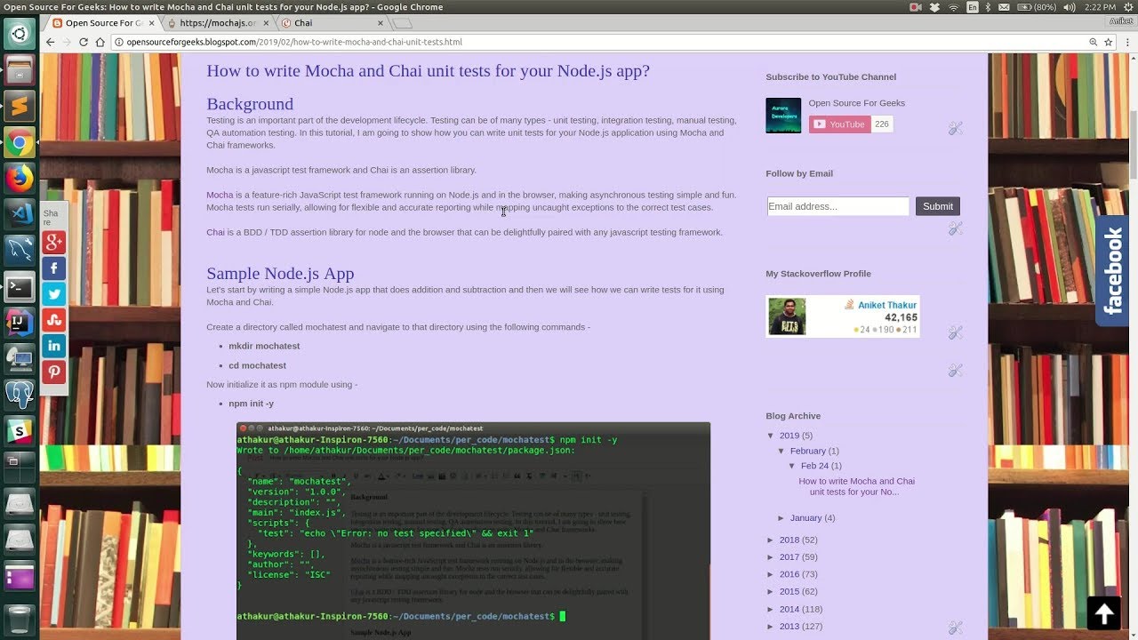 How to write Mocha and Chai unit tests for your Node.js app?