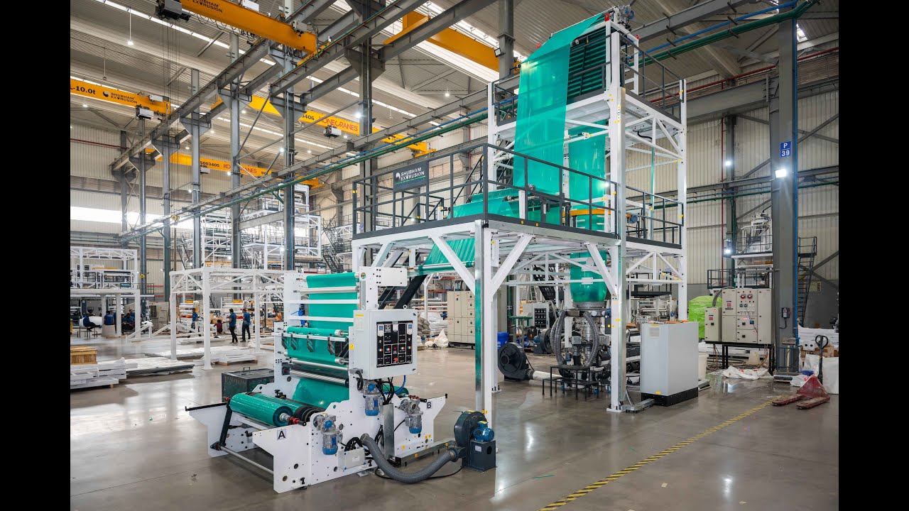 High Speed Monolayer Blown Film Machine 1350/75 | Agro Shade Net Film Production | Shubham Extrusion