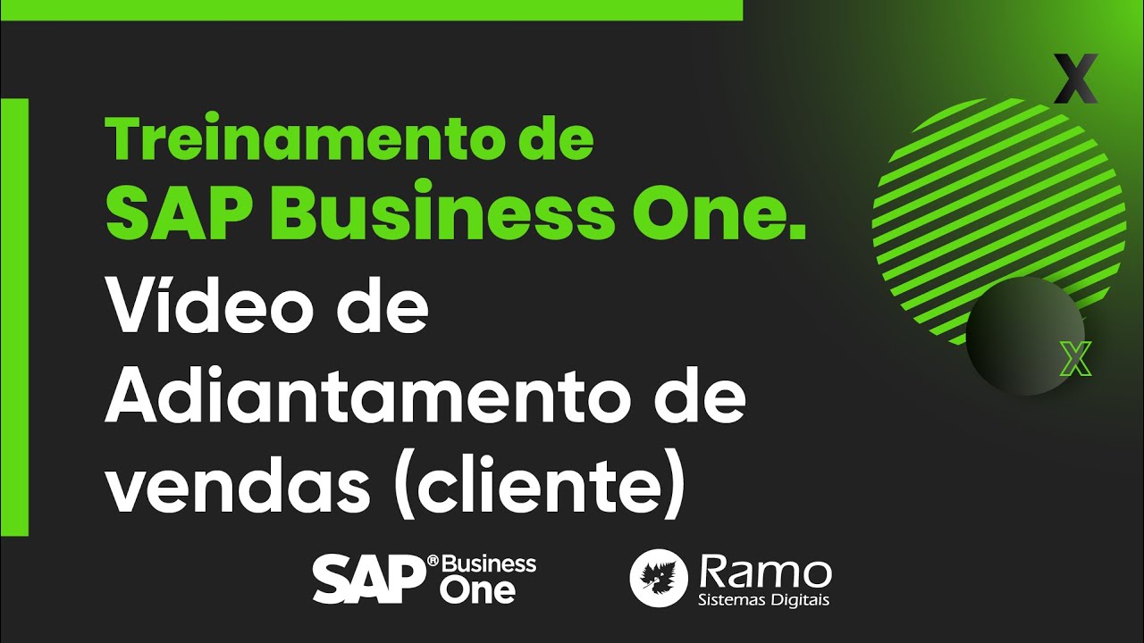 Adiantamento de vendas cliente no SAP Business One