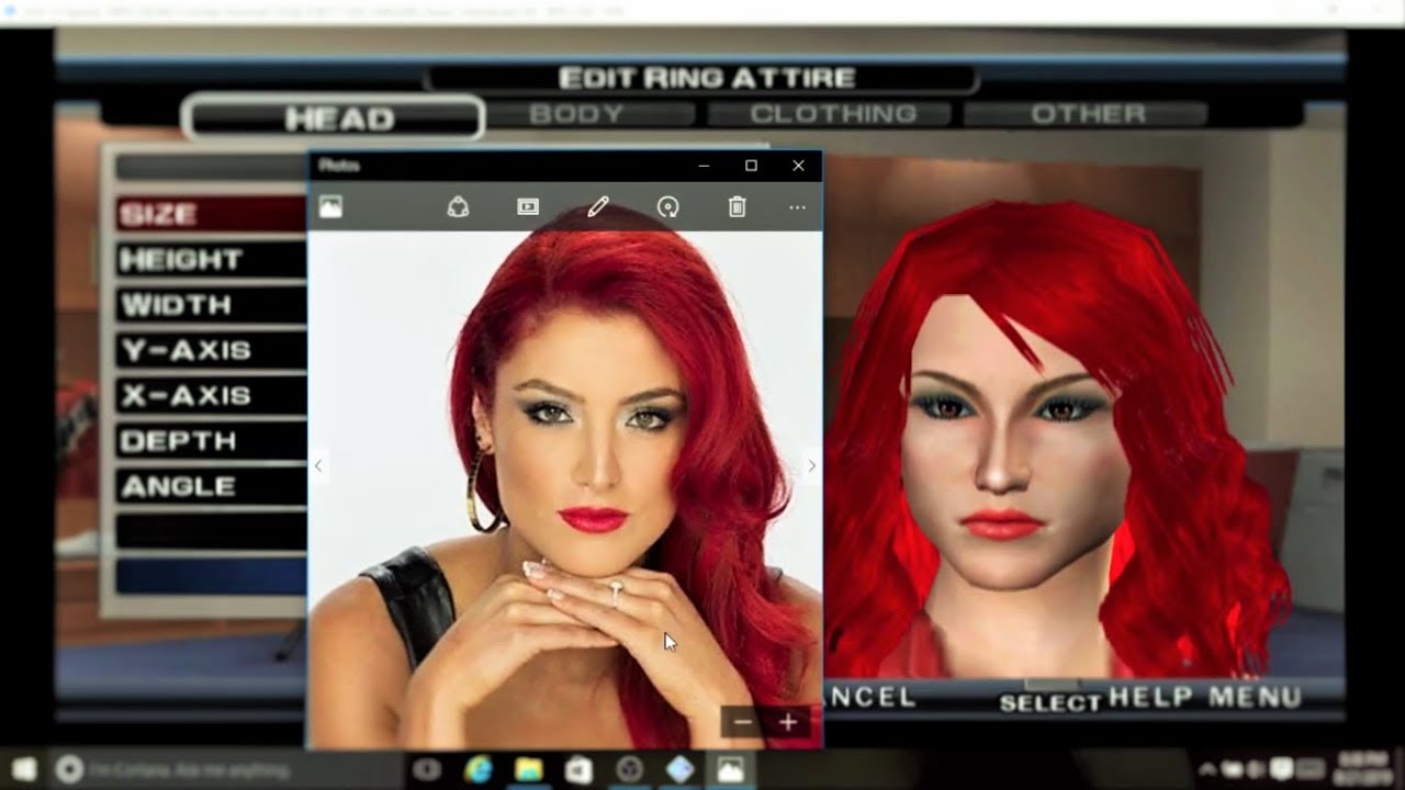 WWE SVR PS2 2011 (HD) - How I paint Eva Marie - created diva