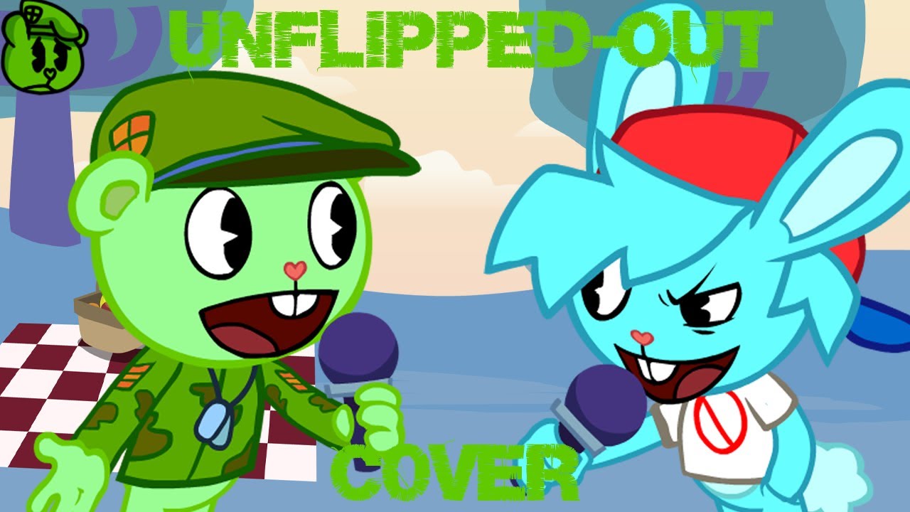 Unflipped-out But flippy and bf they sing it (Version Happy Tree Funkers) FNF