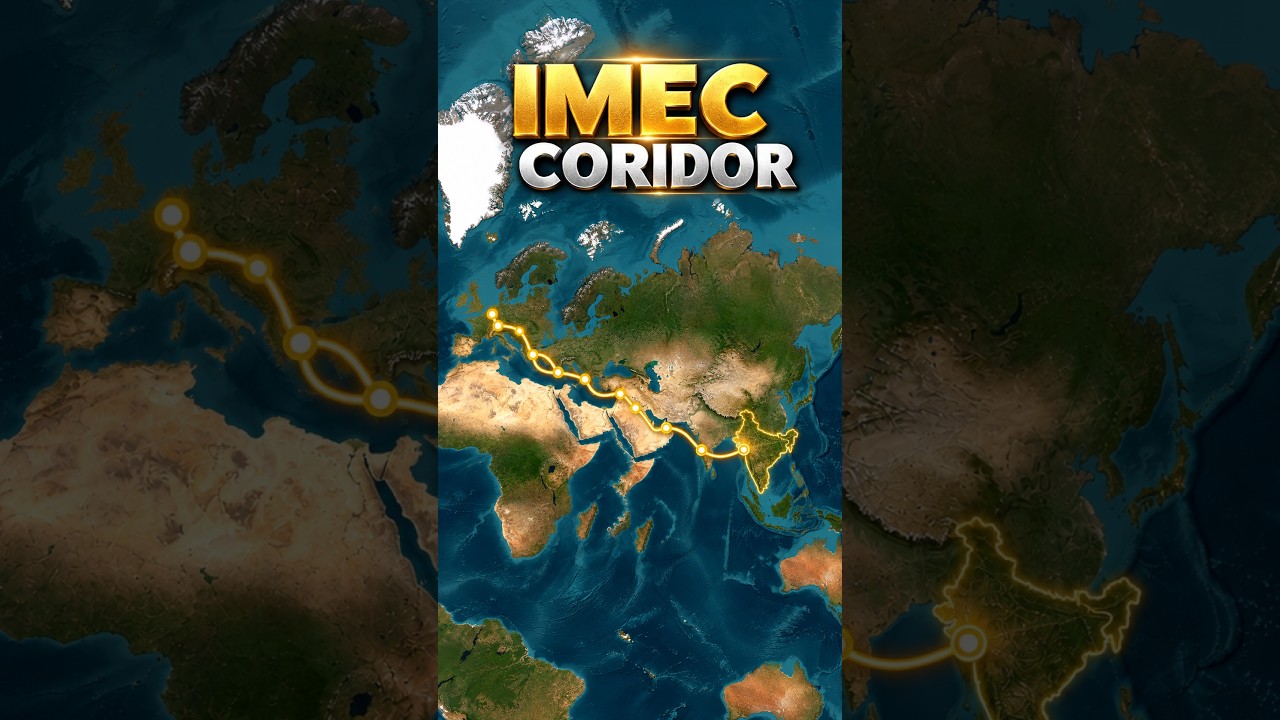 IMEC Corridor Explained in 40 Seconds! 🚢 | India to Europe #shorts