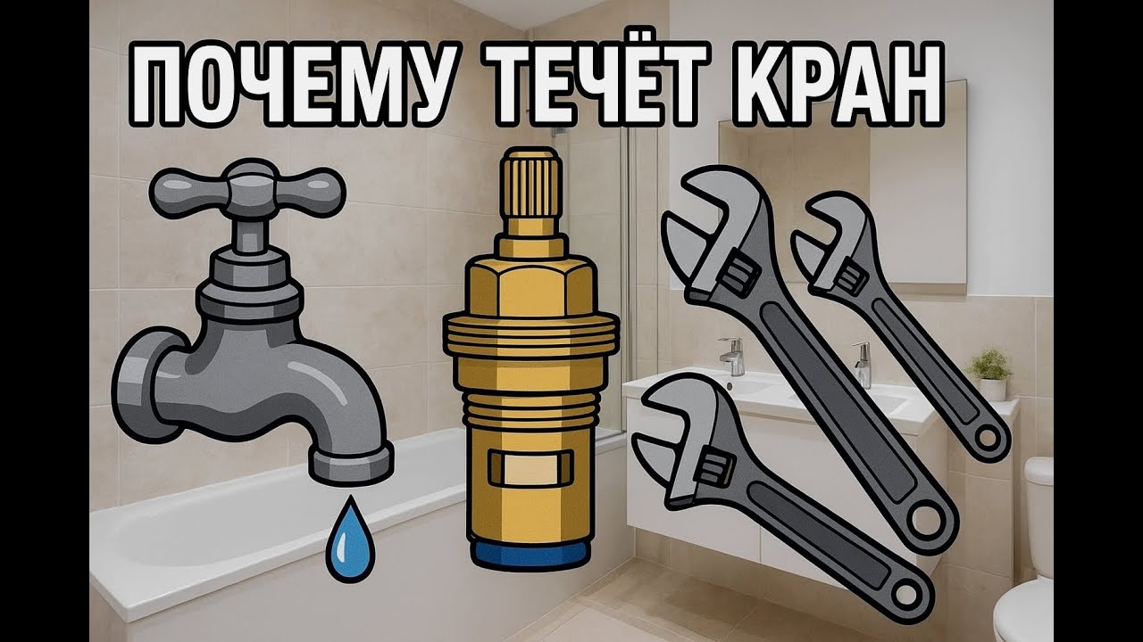 Течёт кран, ремонт-кран буксы