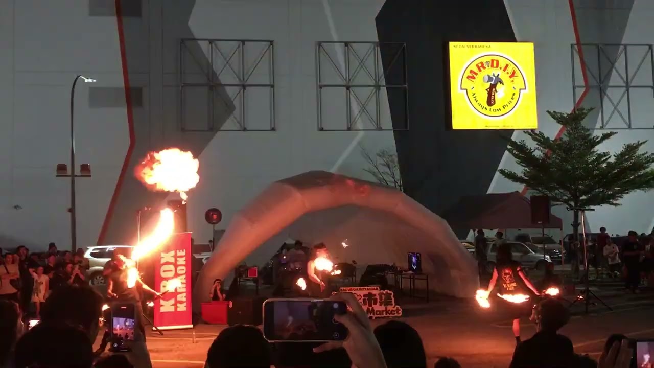 Fire Show at Greenery Market, Aeon Big Falim Ipoh (7 DEC 2025)