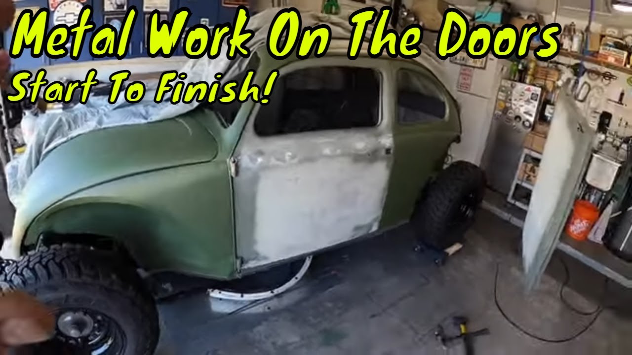 Ремонт ржавчины на дверях VW Beetle - Sickxty - VW Volksrod Franken Beetle Baja Build - 57