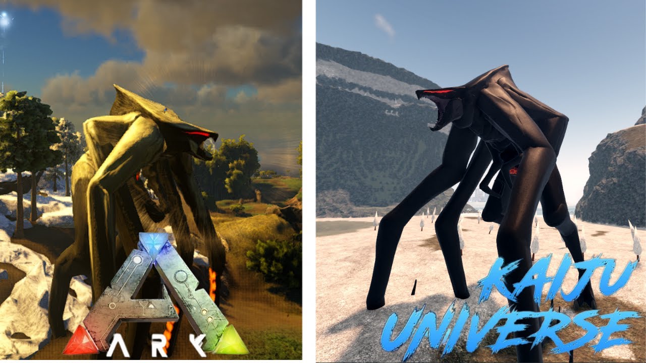 Female Muto Kaiju Universe vs Ark Survival Comparison 2K