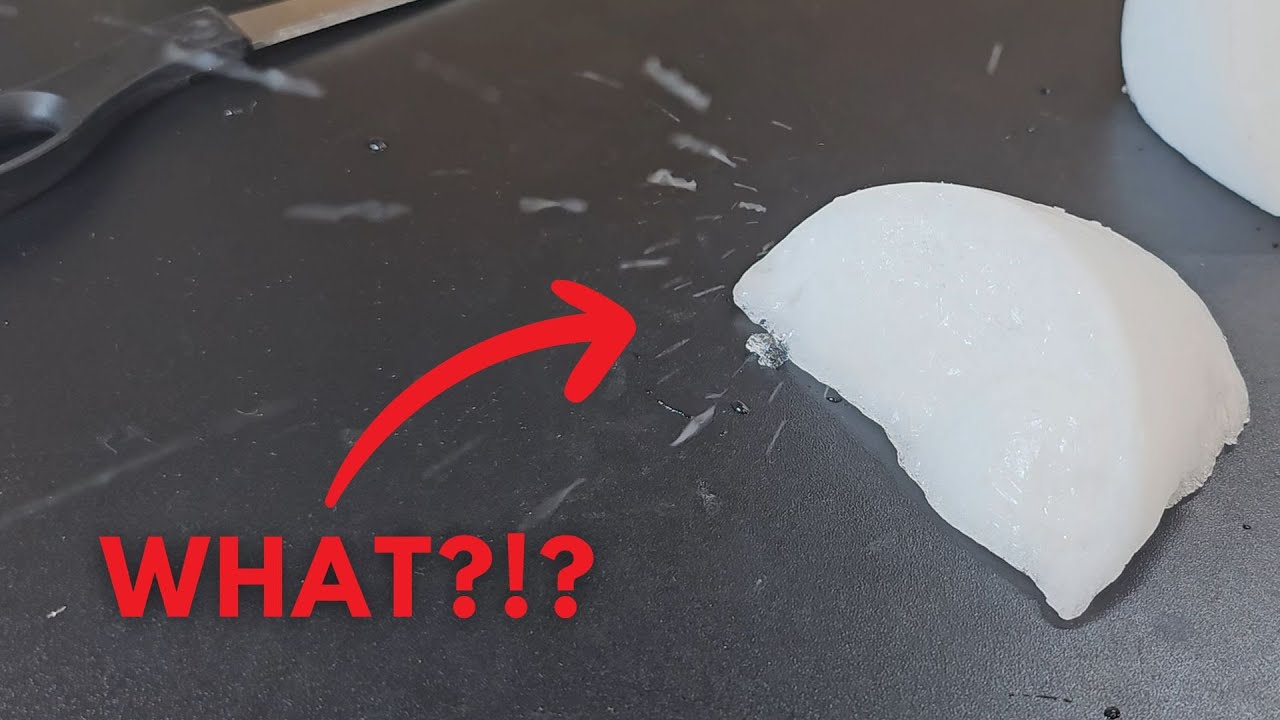 Weird things happen when you freeze sparkling water...