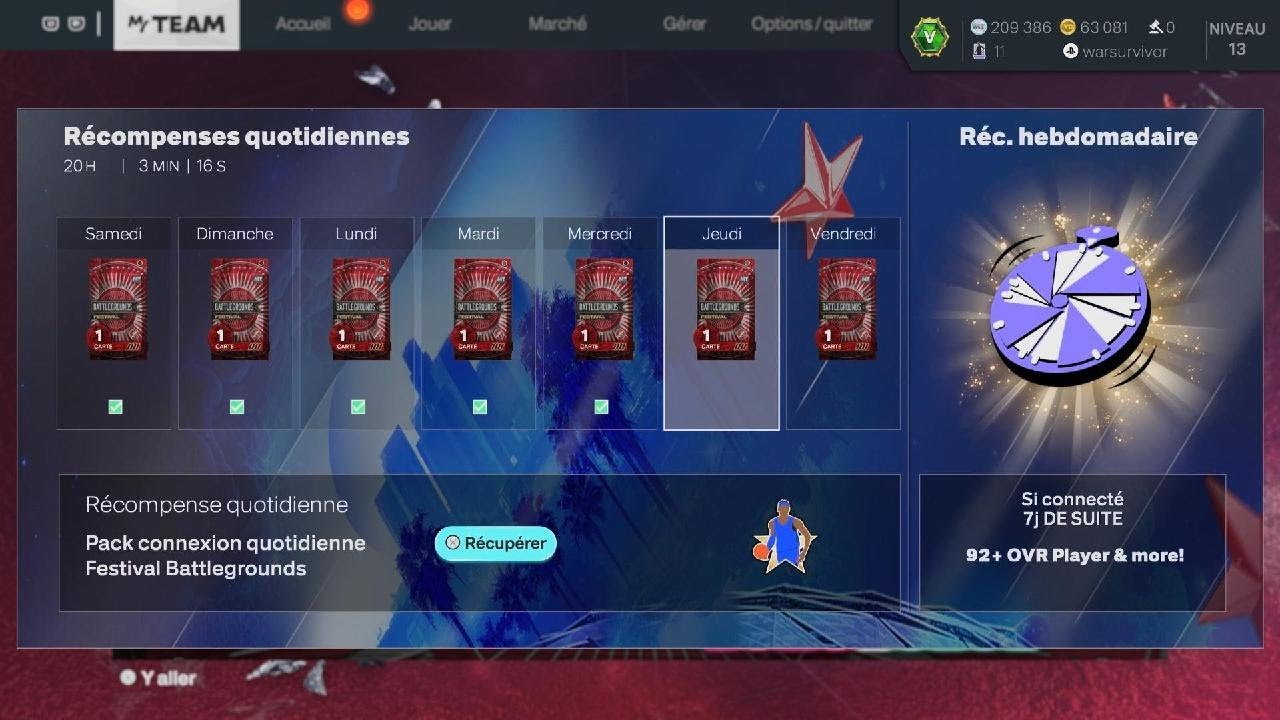 NBA 2K26 PS5 MyCAREER + MyTEAM bonus du 22/01/2026