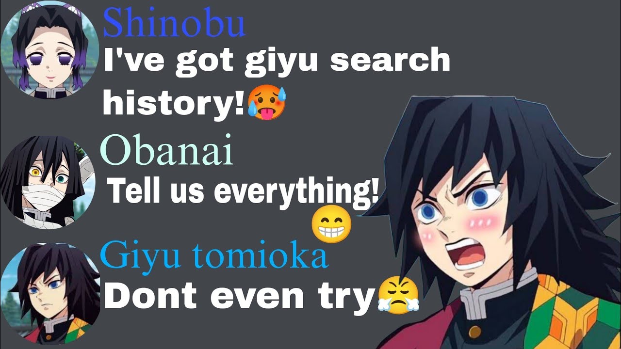 If Shinobu finds Giyu Search History😂|demon slayer discord #demonslayer