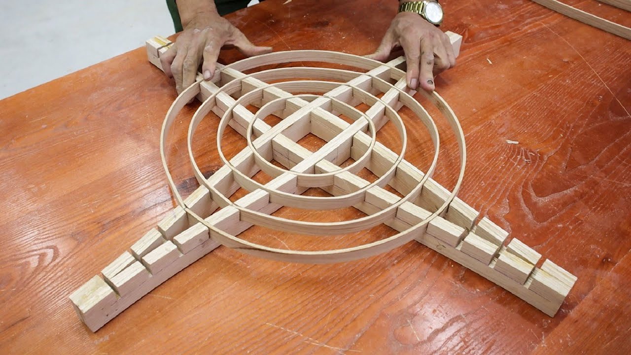 Great Creative Project With Wooden Strips // Build Tables With Extremely Unique Design