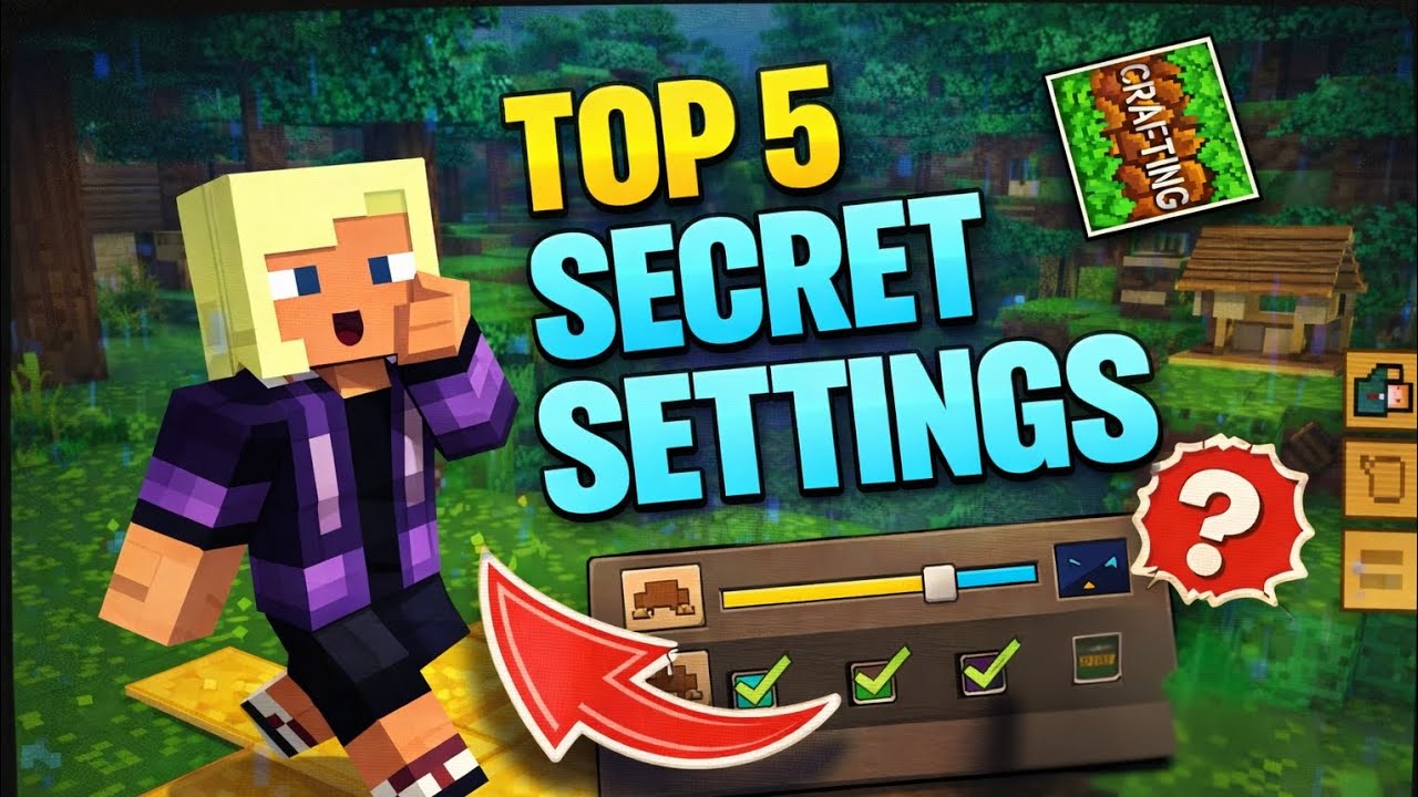 Top Secret Settings 🤫 You Should Know About in Crafting and Building | Nicole Games