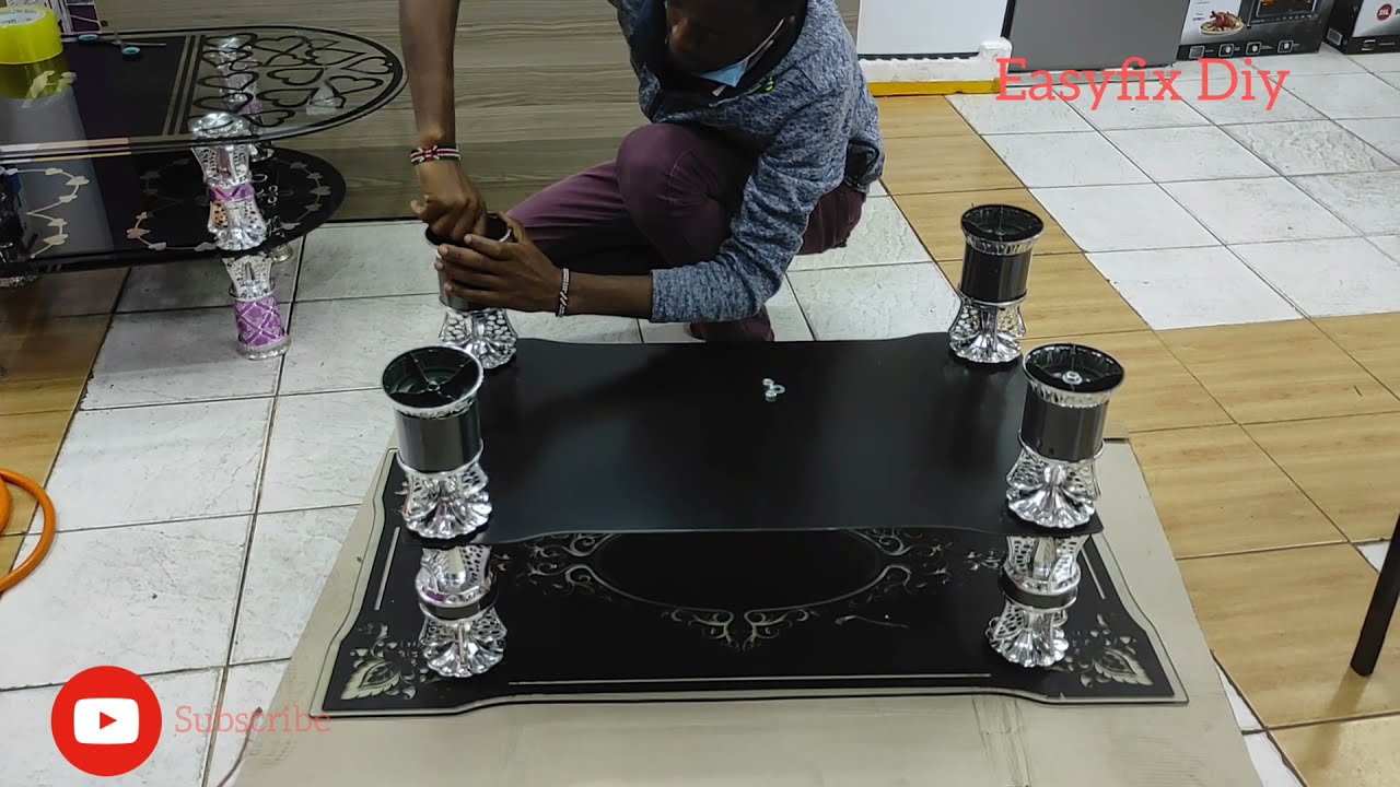 Easyfix Diy || How to assemble a glass coffee table step by step Diy