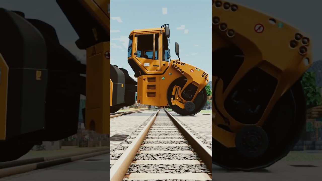 기차 vs 특이한 차량들! 누가 살아남을까? #BeamNGTrain  vs Crazy Vehicles in Beamng &ndash; Who Survives?