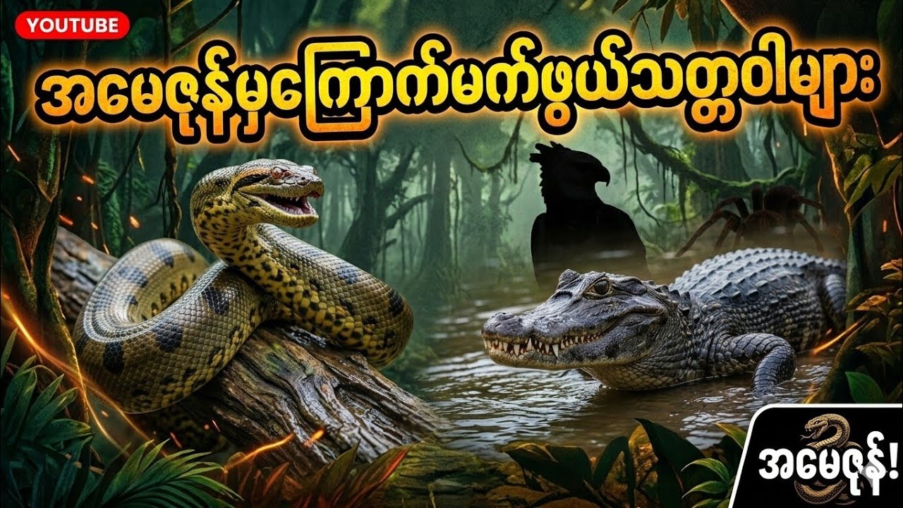 အမေဇုန်မိုးသစ်တောထဲနက်ကြီးထဲမှ ကြောက်မက်ဖွယ်ရာသတ္တဝါများနှင့် အရွယ်သေးပေမယ့် သေစေနိုင်တဲ့ သတ္တဝါများ