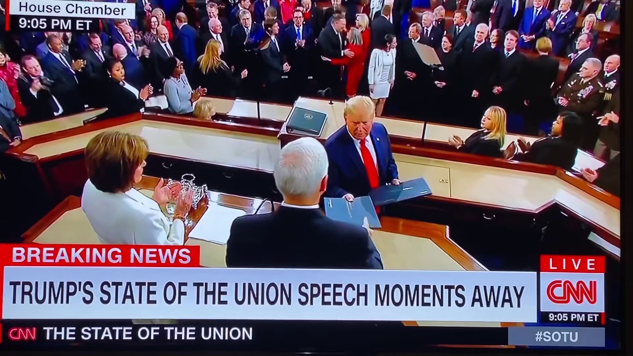 Trump snubbed Pelosi at State of  the Union 2020