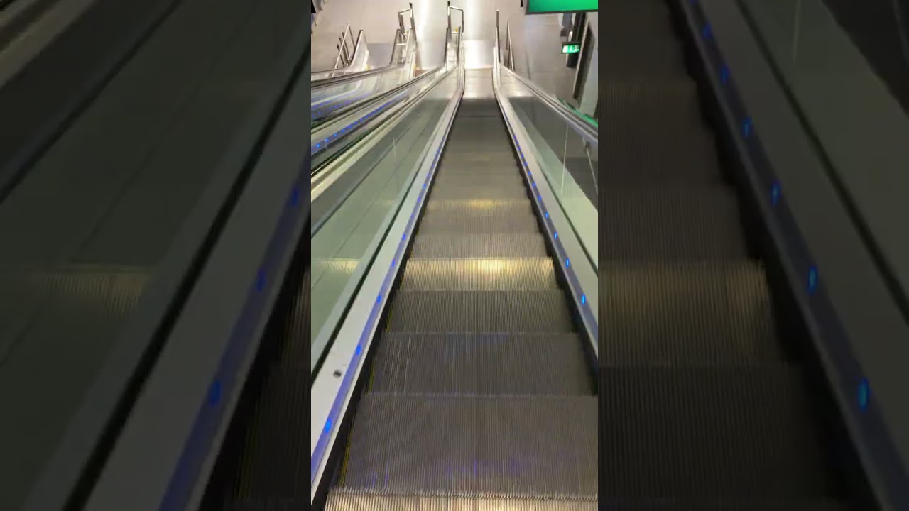 Walking down to security at the Dublin airport