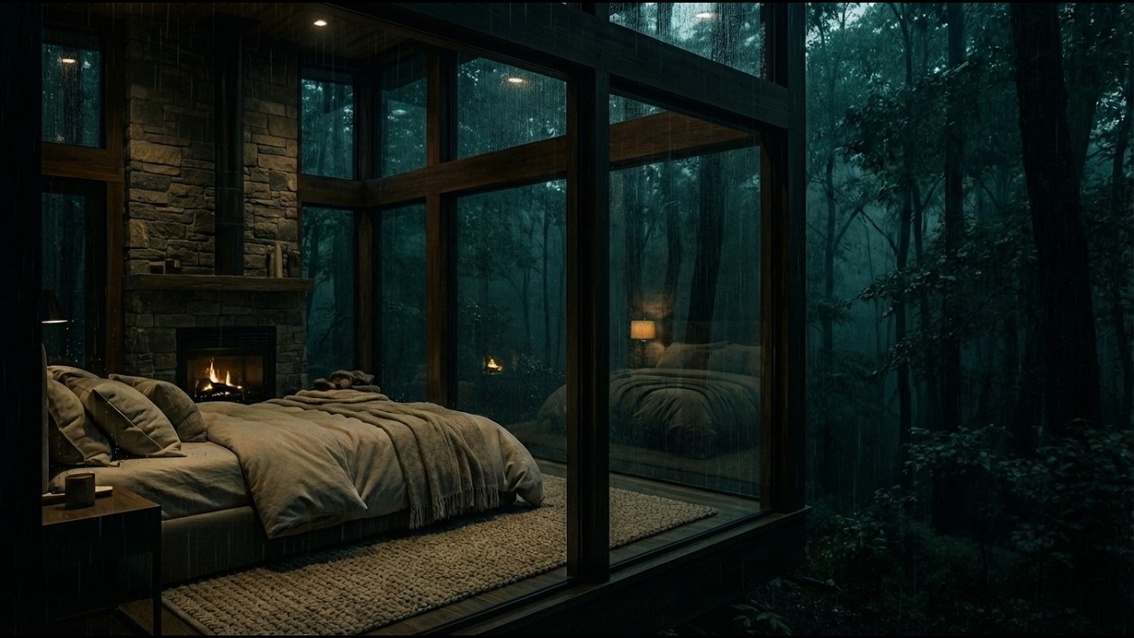 Rain for Insomnia 🌧️ Fall Asleep Fast in a Cozy Cabin 3 HOURS