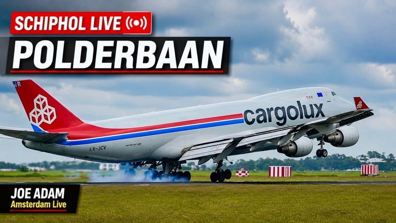 🔴 LIVE: Strong Crosswind Landings at Amsterdam Schiphol | June 13, 2026