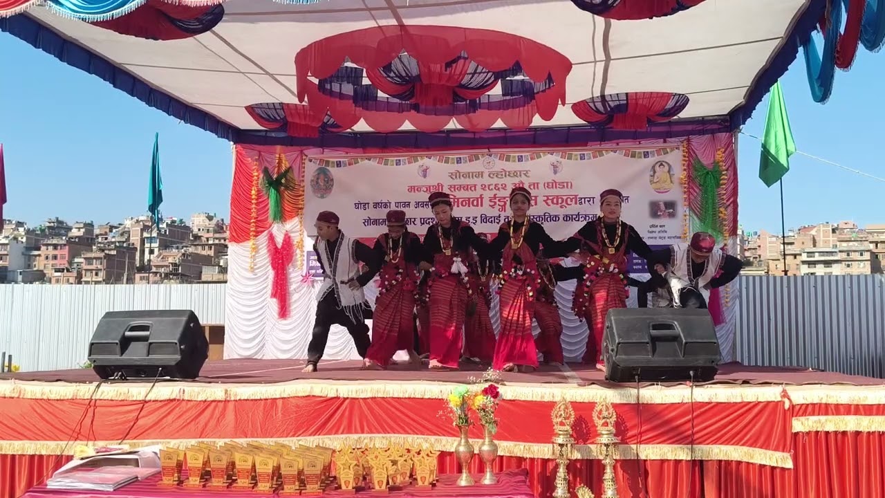 Class 7 performance on Sonam Lhosar 