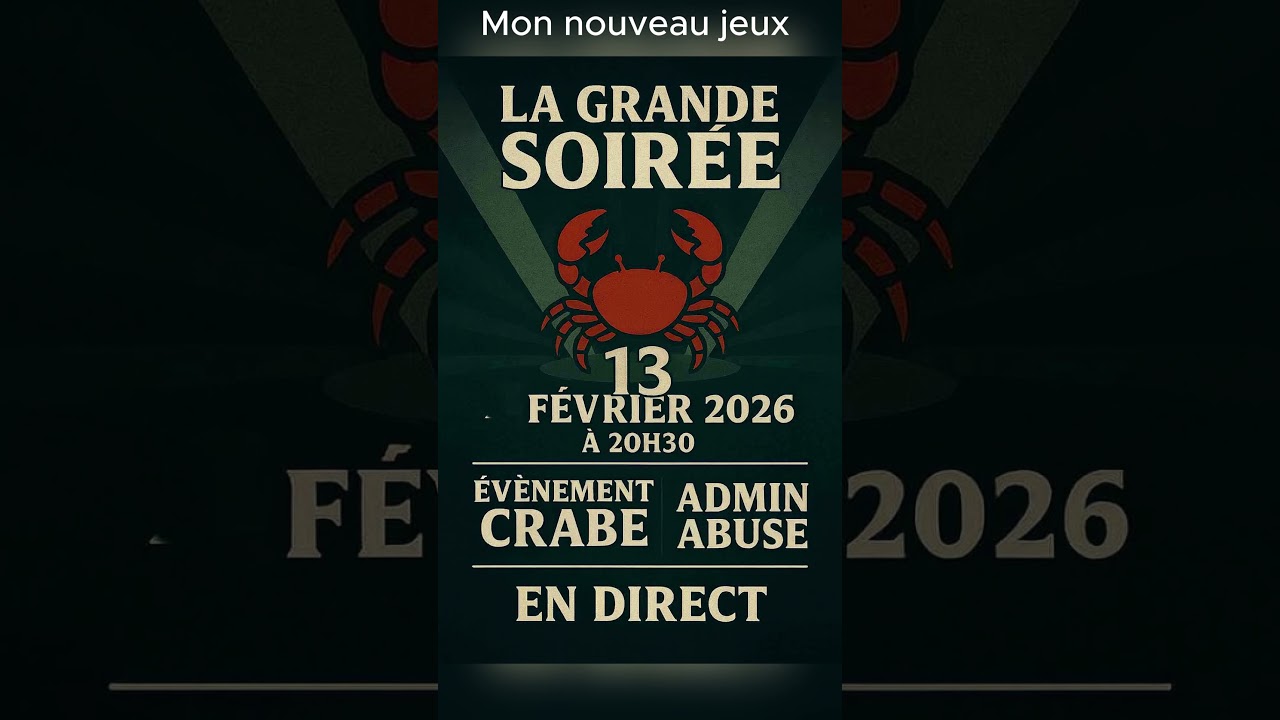 Viens sur mon live le 13 février à 20h30  