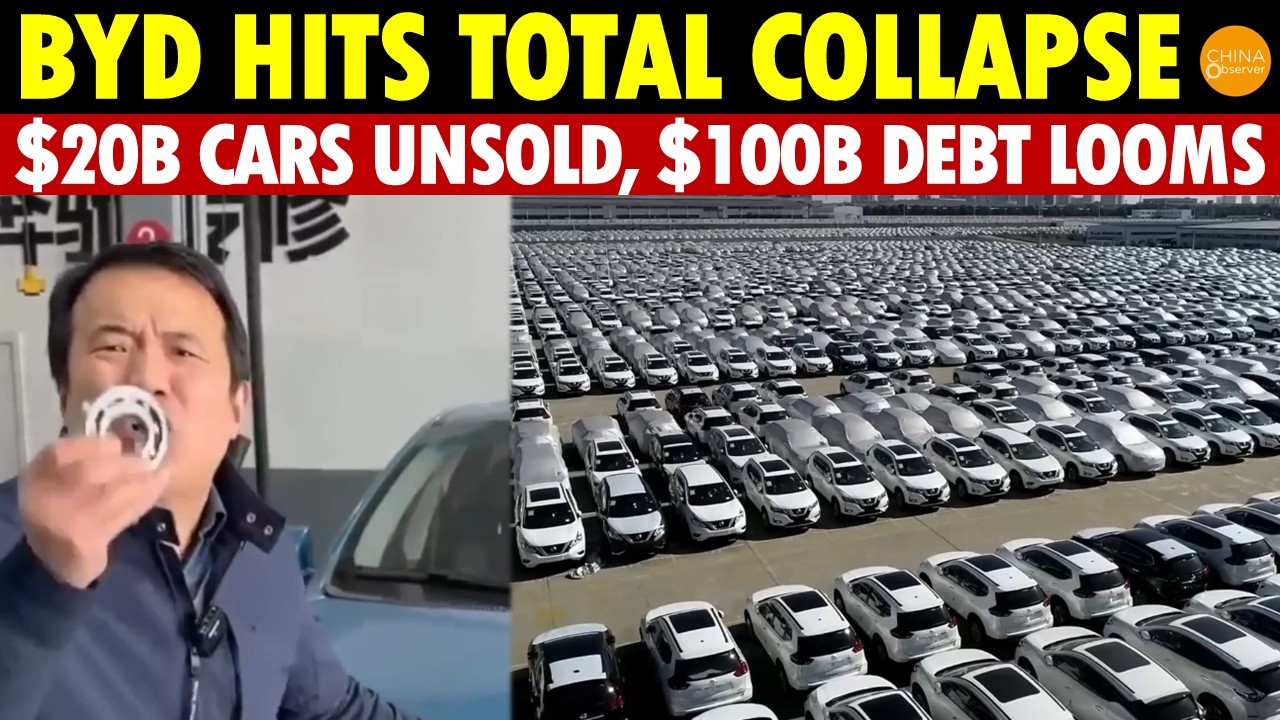 TOTAL COLLAPSE! BYD Sales Drop 30%, $20B Cars Can&rsquo;t Sell, $100B Debt Presses Down